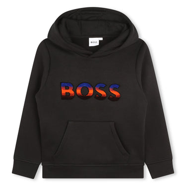 Sudadera BOSS negra para niño y adolescente